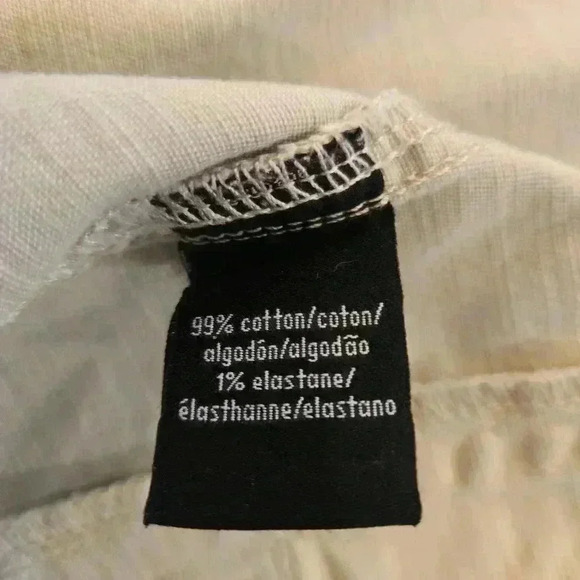 Calvin Klein Jeans Womens Jean Jacket Cream Tan Size Small - Picture 11 of 12